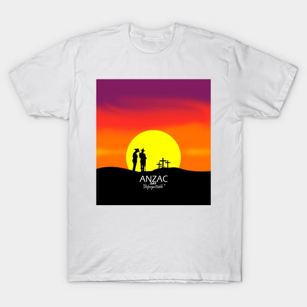 Anzac day Unforgettable T-Shirt by Capturedtee